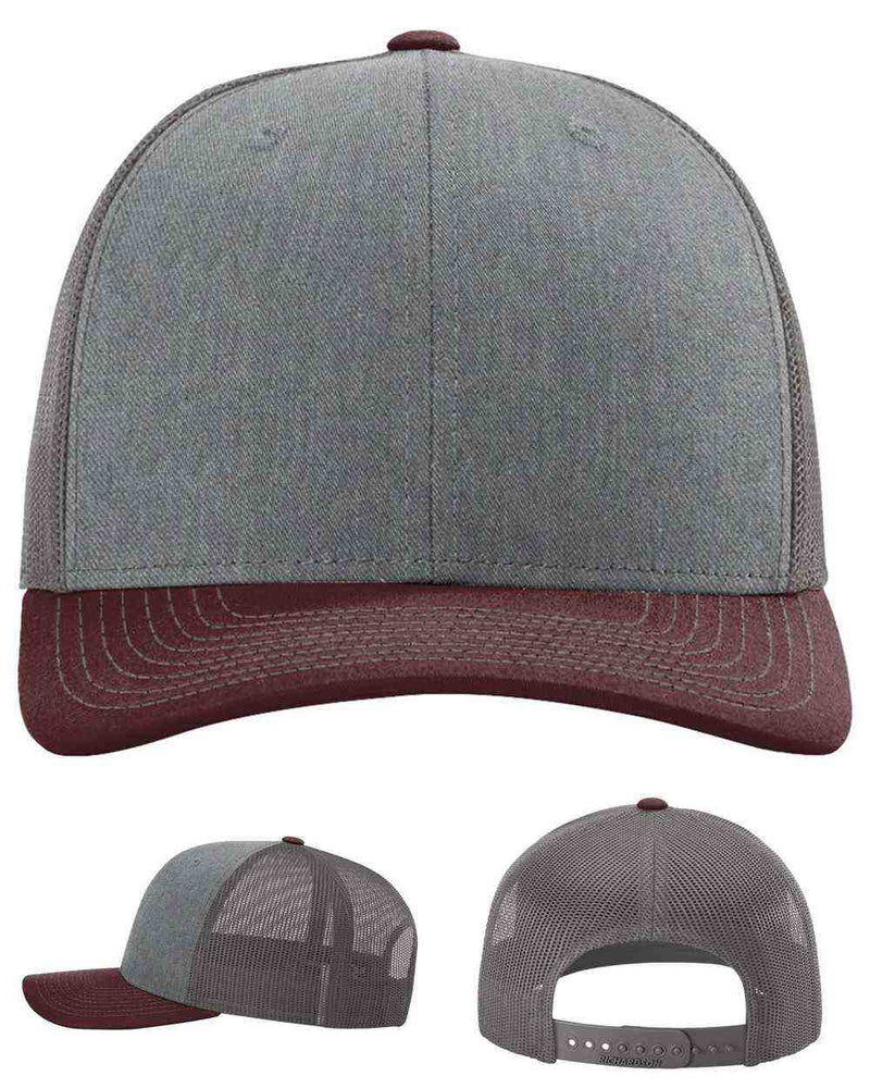 variant:Heather Grey/Charcoal/Maroon