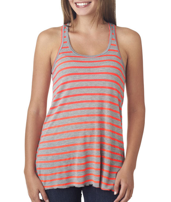 variant:Athletic Heather/Neon Pink Stripe