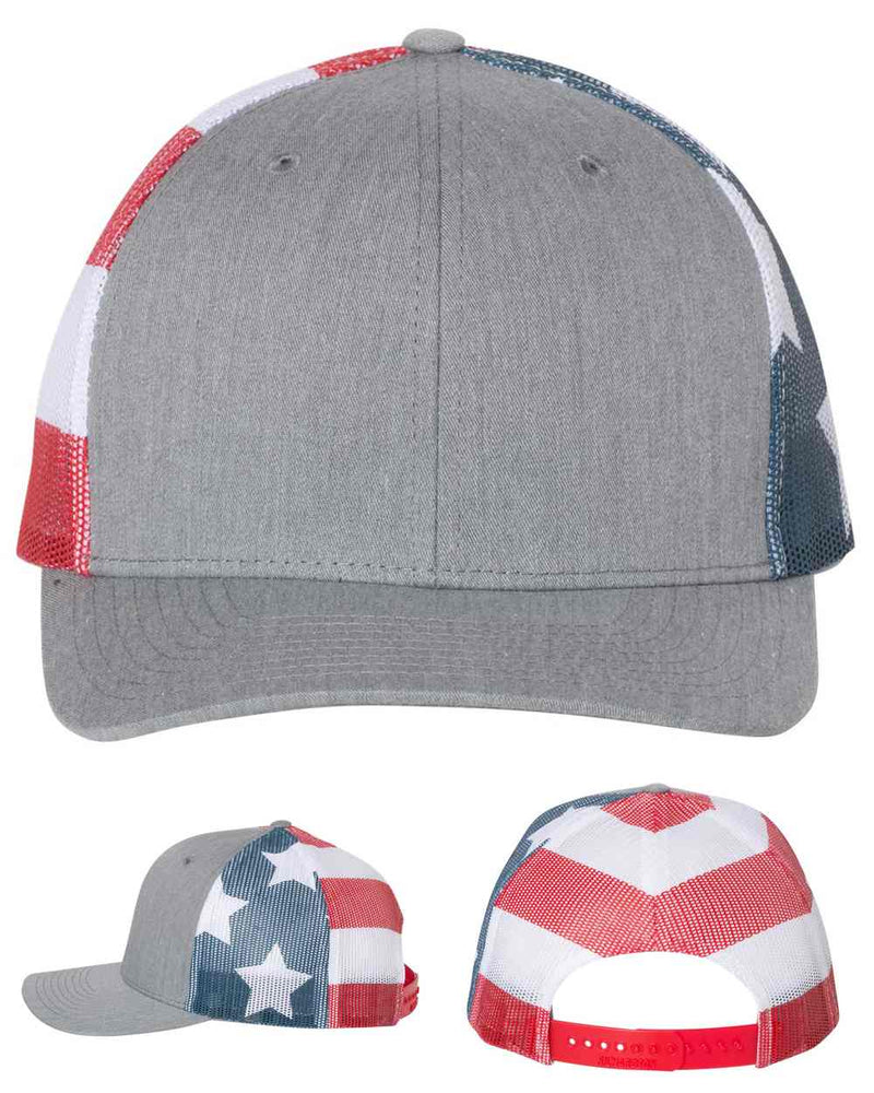 variant:Heather Grey/Stars n Stripes