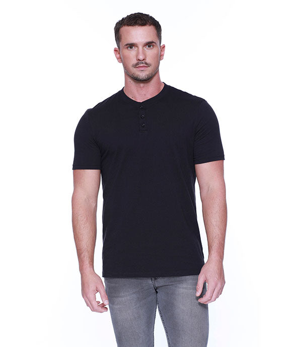 Men's Short Sleeve Henley T-Shirts, StarTee ST2460