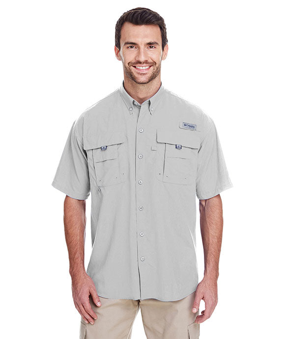 Columbia Bahama II Short Sleeve Shirt - Men's, Cool Grey / L