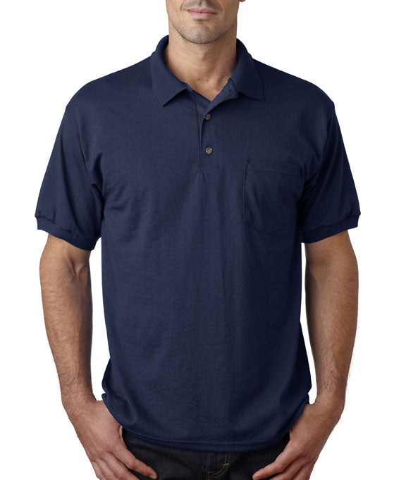 8900 Gildan DryBlend Adult Jersey Polo Shirt with Pocket Navy JonesTshirts