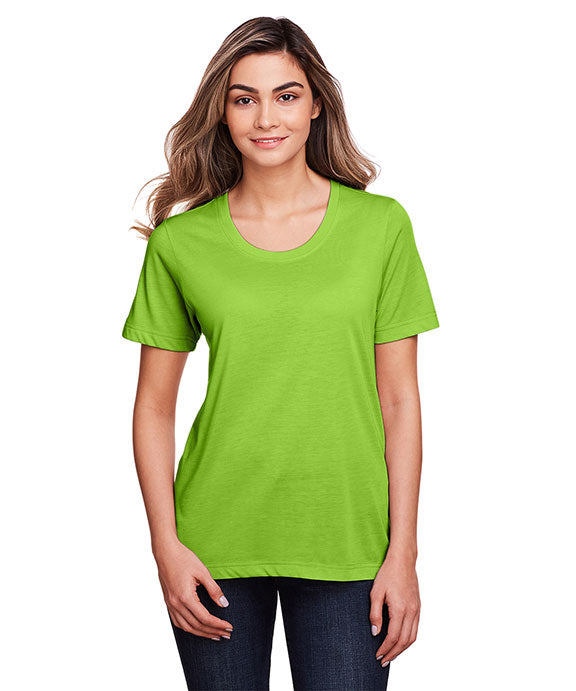 Ladies Athletic T-Shirts | Core 365 CE111W Scoop Neckline | Wholesale ...