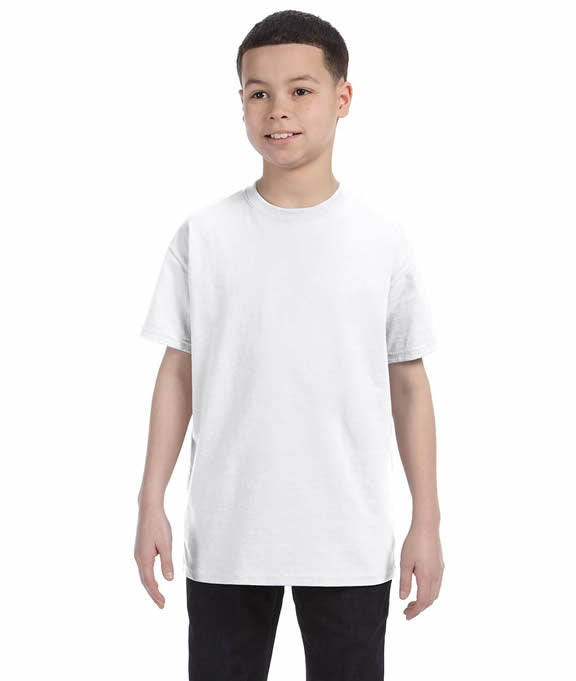 Youth Cotton Shirts Hanes 5450 Short Sleeve Crewneck Bulk