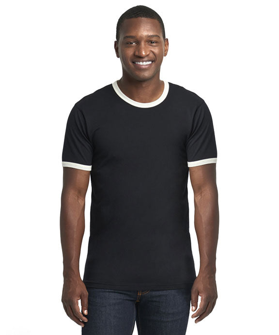 Next Level 3604 Unisex Ringer Cotton T-Shirt with Wholesale